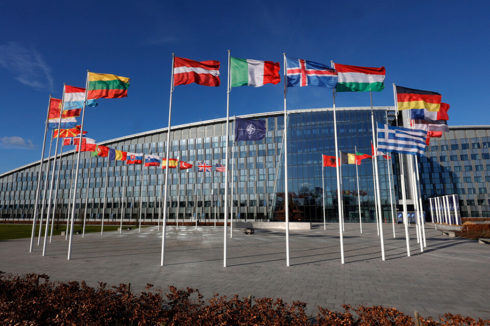 Natos högkvarter i Bryssel. Bilden är från februari 2022.
