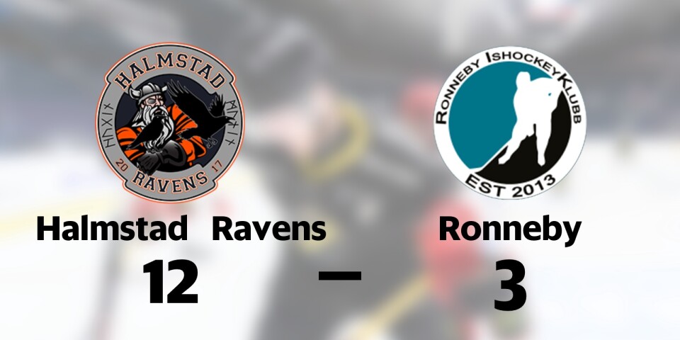 Tung förlust när Ronneby krossades av Halmstad Ravens