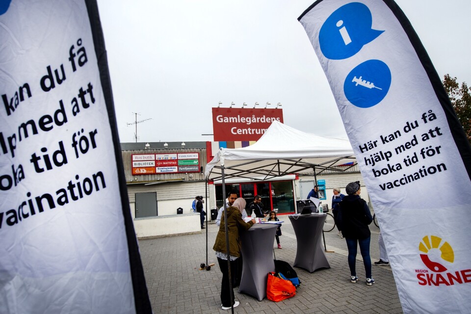 Between 1 and 4 pm you can be vaccinated against covid-19 and get information at Gamlegården.