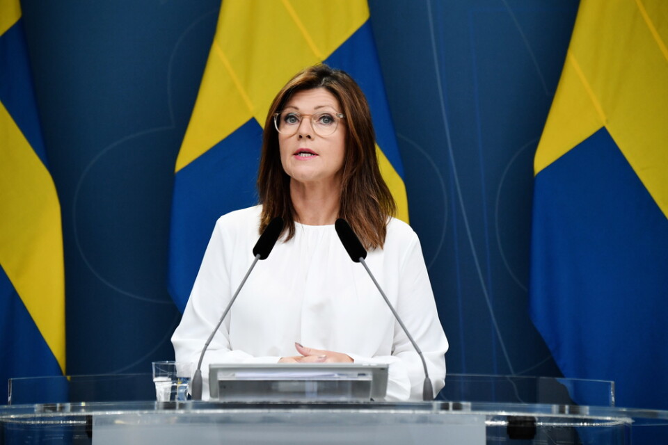 Arbetsmarknadsminister Eva Nordmark. Arkivbild