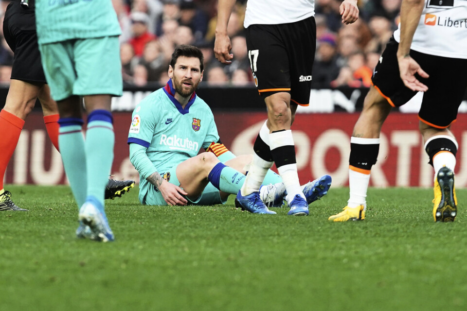 Det blev förlust för Lionel Messis Barcelona borta mot Valencia.