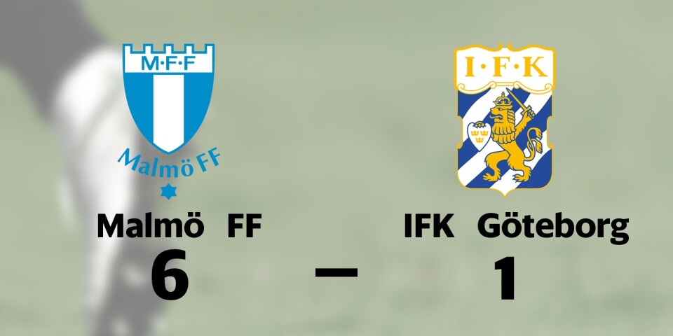Malmö FF vann mot IFK Göteborg