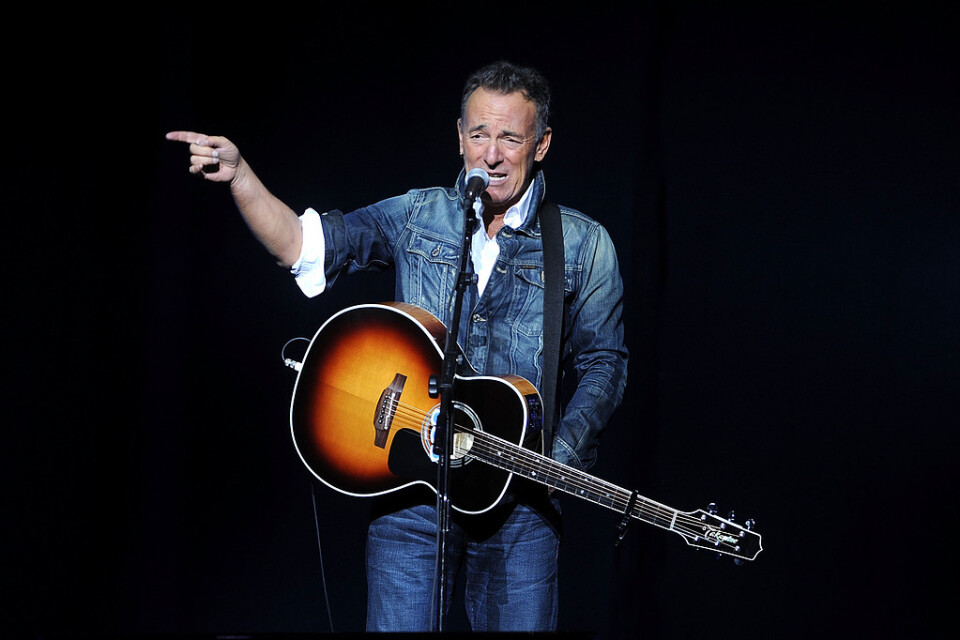 Bruce Springsteen toppar den brittiska albumlistan. Arkivbild.