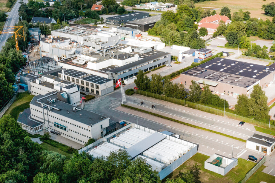Vaccintillverkaren Bavarian Nordics fabrik i Kvistgård utanför Helsingör.
