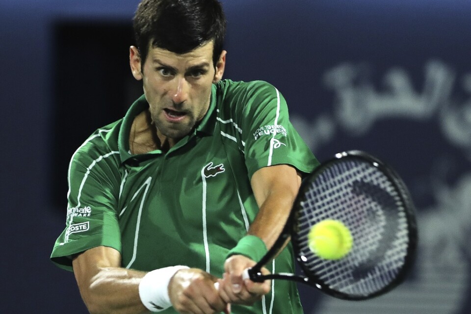 Novak Djokovic planerar för en tennisturné på Balkan i juni. Arkivbild.