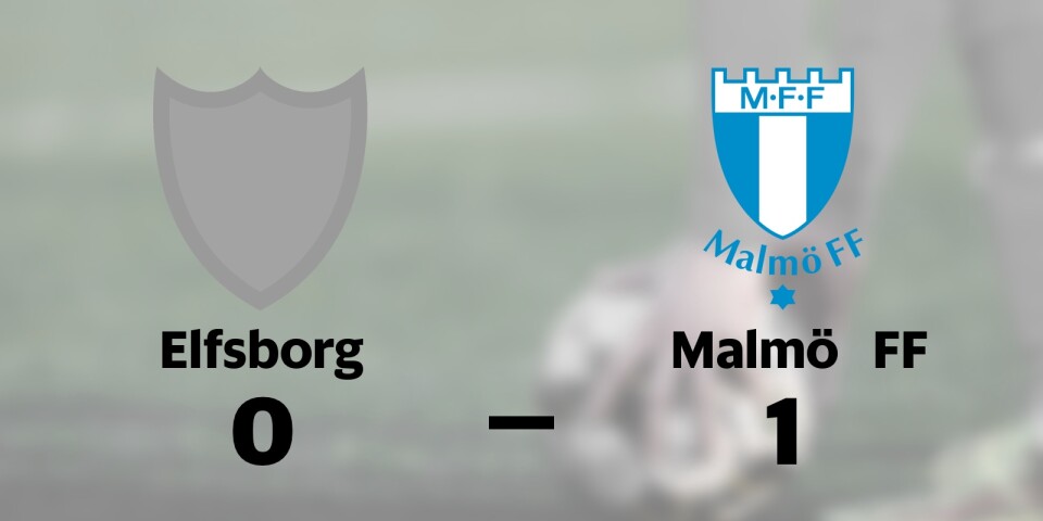 Elfsborg föll hemma mot Malmö FF