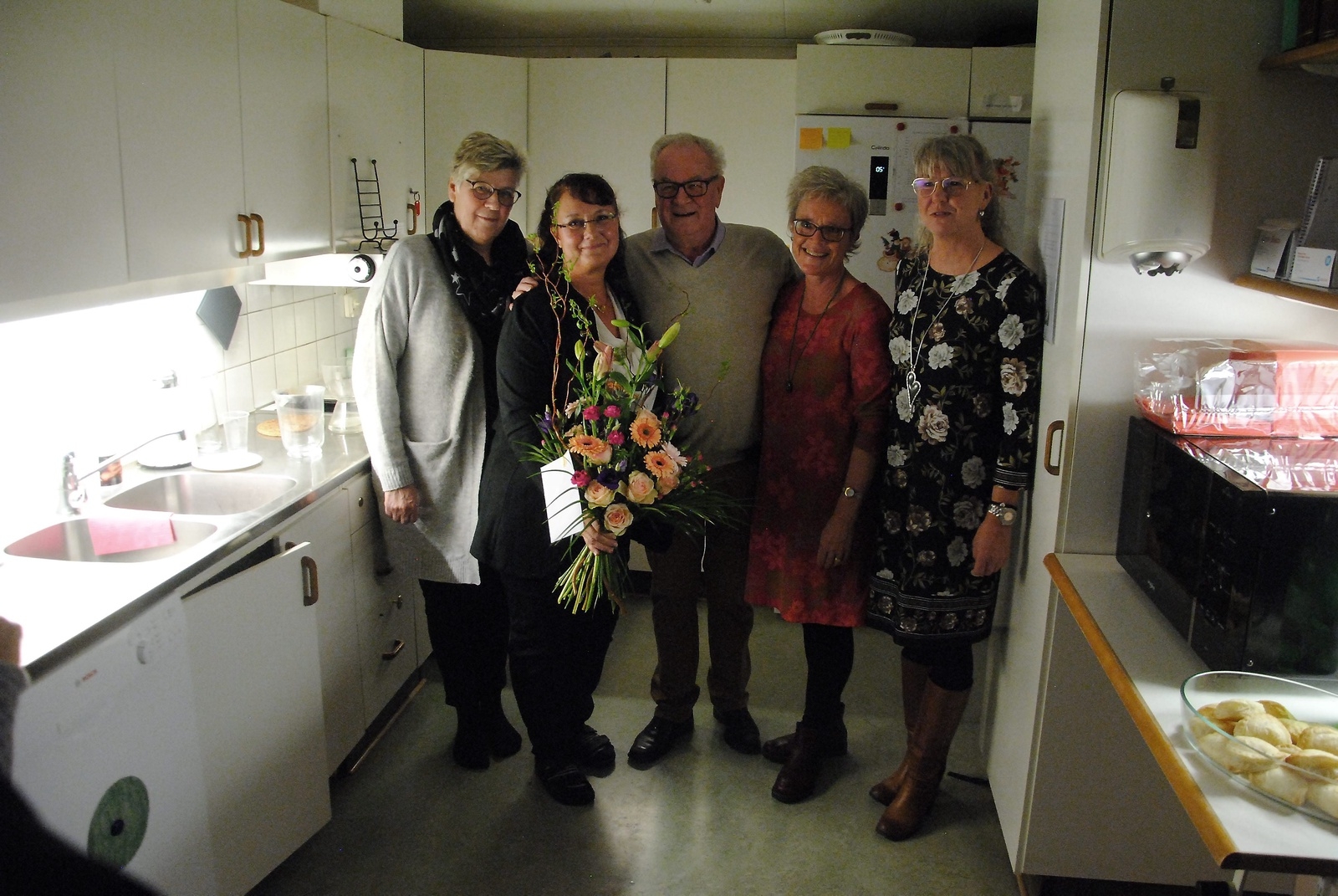 Gänget som var med och startade stället i januari 1990.
Från vänster: Annette Eklund, Elisabeth Lood, Heinz-Otto Bootz, Carina Svensson och Annica Ganestedt.