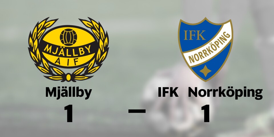 Oavgjort för Mjällby hemma mot IFK Norrköping