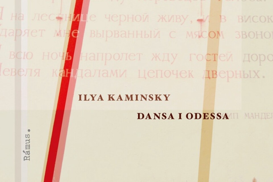 Bokomslag, "Dansa i Odessa" av Ilya Kaminsky.