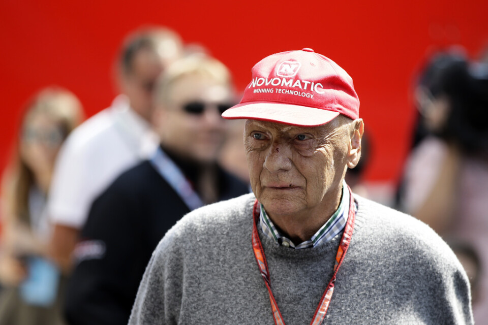 Niki Lauda hedras i samband med F1-loppet i Monaco i helgen. Arkivbild.