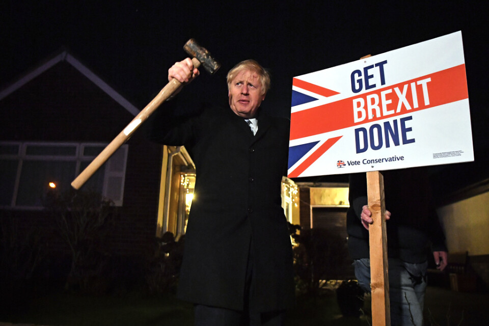 Förhandlingarna om framtida handel och andra samarbeten efter brexit fortsätter mellan EU och Storbritannien, med premiärminister Boris Johnson i spetsen. Arkivbild.