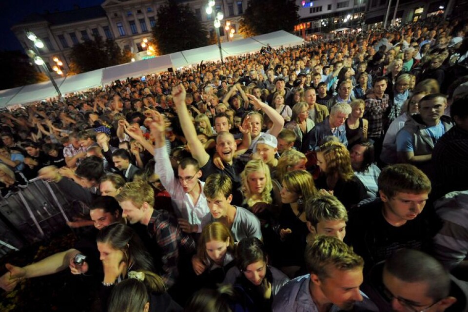 Nu presenteras delar av programmet till Melodifestivalens välkomstfest på Stora torg.