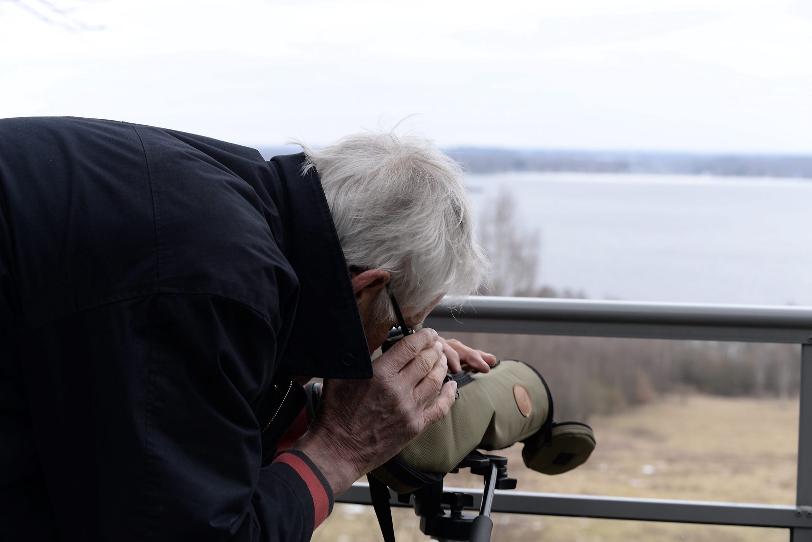 Arne Gustavsson ser fågelskådande som ett sätt att följa året. Foto: Felix Alnemark