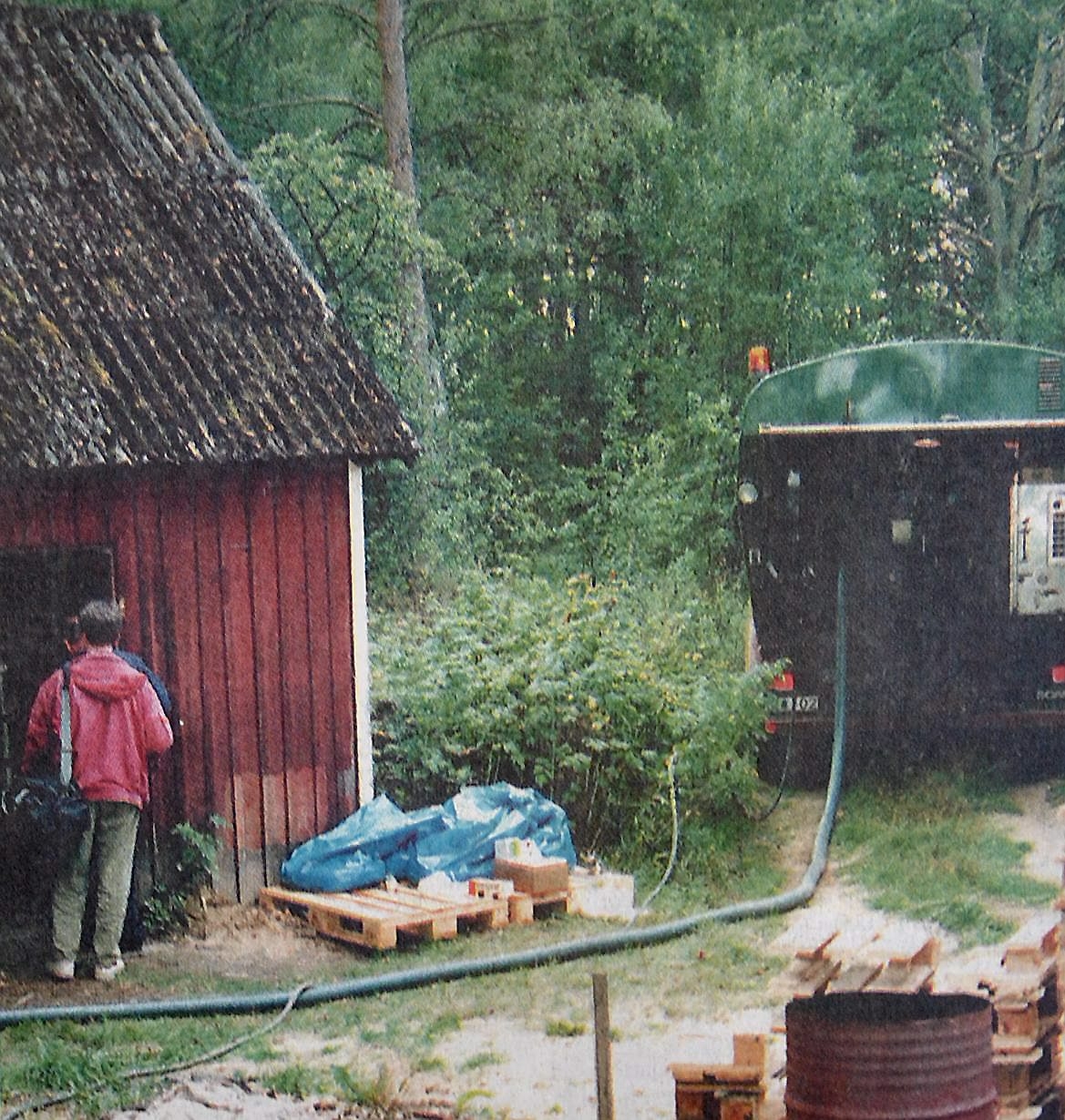 I det här uthuset vid Ballingslöv var en synnerligen avancerad spritfabrik inredd.
Arkiv: Patrick Berg