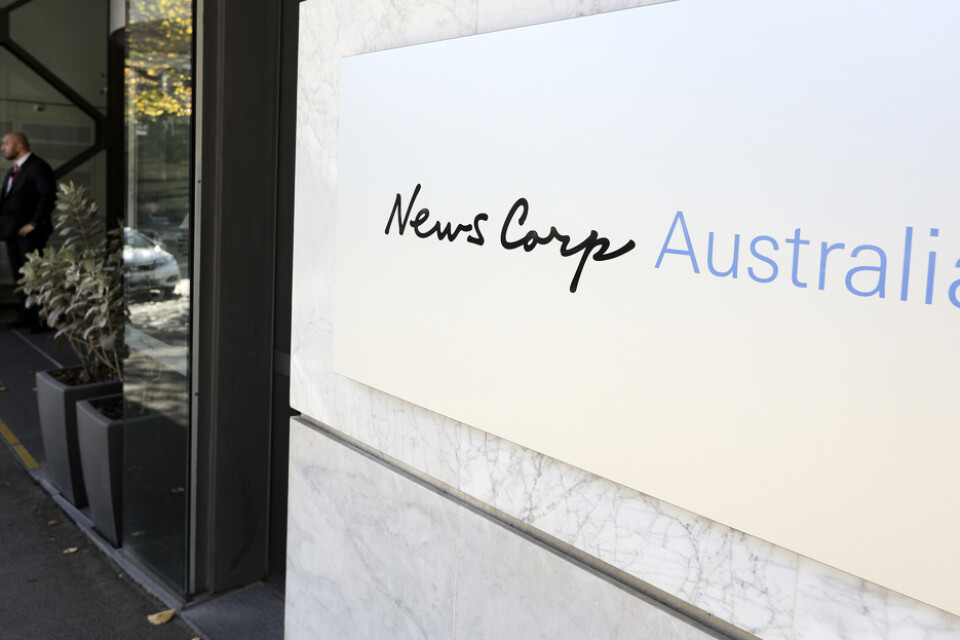 Huvudkontoret för Australiens största medieföretag News Corp. Arkivbild.
