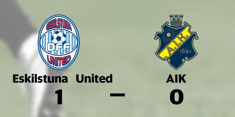 Fjärde raka för Eskilstuna United efter seger mot AIK