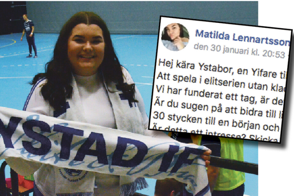 Matilda Lennartsson vill ha bättre ös på läktaren i Ystad Arena.