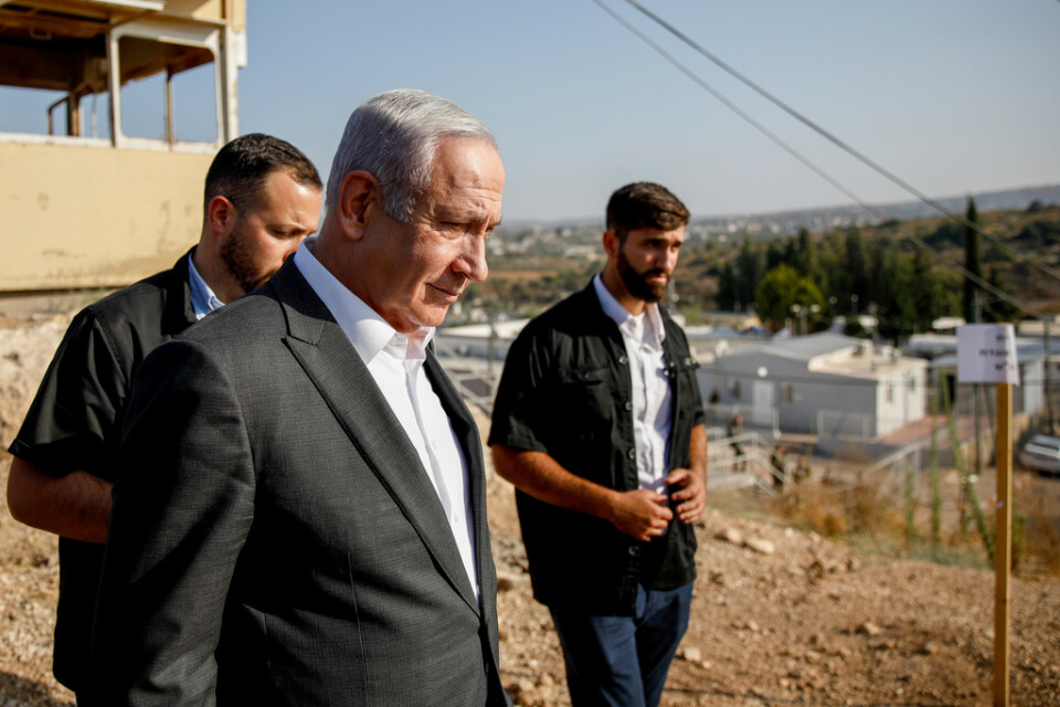 Israels premiärminister Benjamin Netanyahu besökte på tisdagen en militärpostering vid gränsen mellan Israel och Västbanken, inte långt från Jenin.