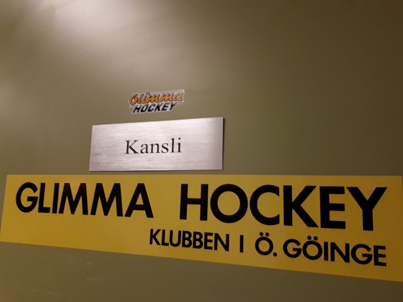 Glimma Hockeys kansli är som sig bör beläget i Trollahallen.
Foto: TOMAS GUSTAVSSON
