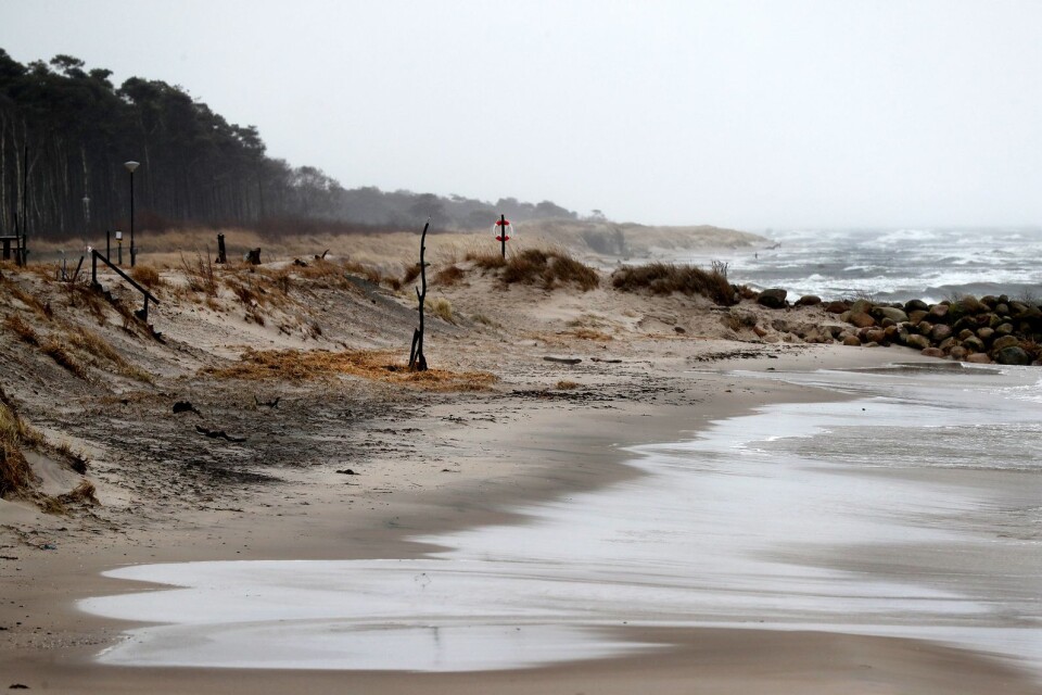 Löderups strandbad har genom åren drabbats hårt av erosion.