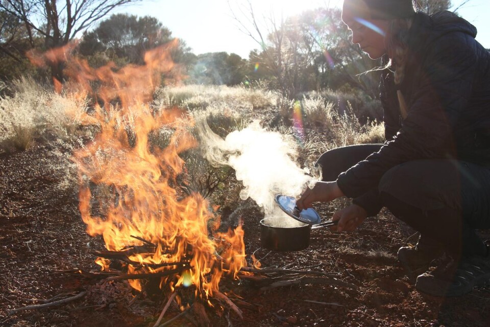 Morgongröten kokades oftast över öppen eld.