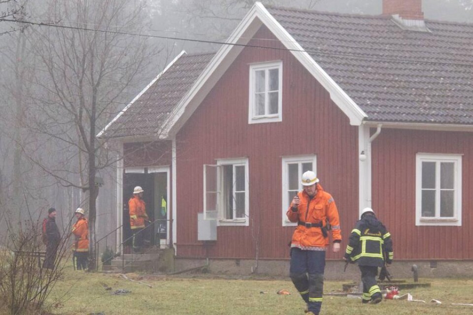 Räddningstjänsten ryckte på tisdagens förmiddag ut till Tokelsmåla norr om Eriksmåla.