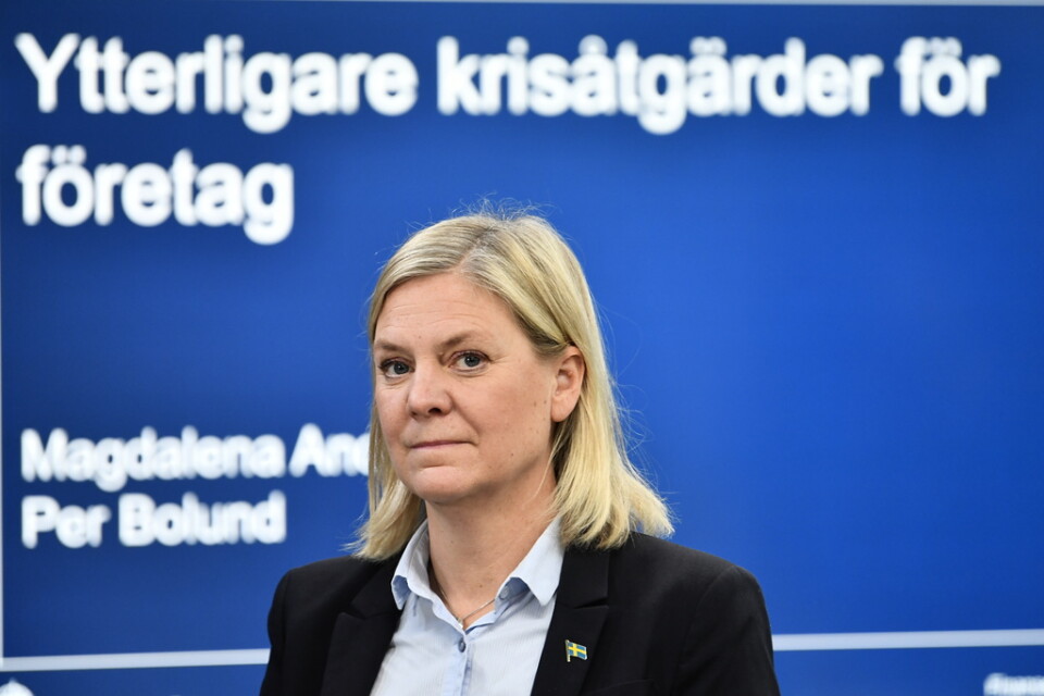 Finansminister Magdalena Andersson (S) har satt ner foten. Arkivbild.