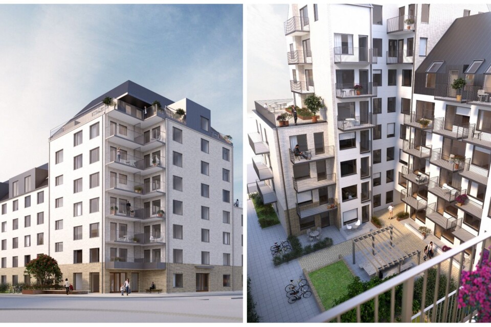 Serneke och Lansa Fastigheter ska bygga 80 nya lägenheter i centrala Växjö.