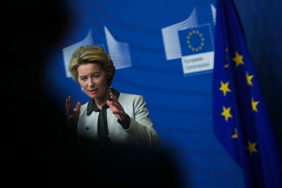 EU-kommissionens ordförande Ursula von der Leyen presenterade EU:s gröna ”deal” för klimatet i december förra året.