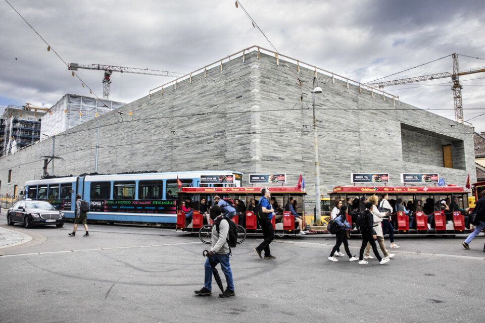 Nya Nasjonalmuseet i Oslo öppnas först våren 2021. Arkivbild.