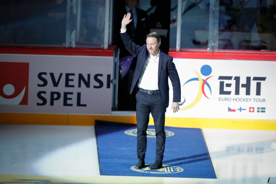 Charles Berglund kliver in som ny assisterande tränare i HV71. Här i maj förra året då han valdes in i svensk ishockeys Hall of fame. Arkivbild.