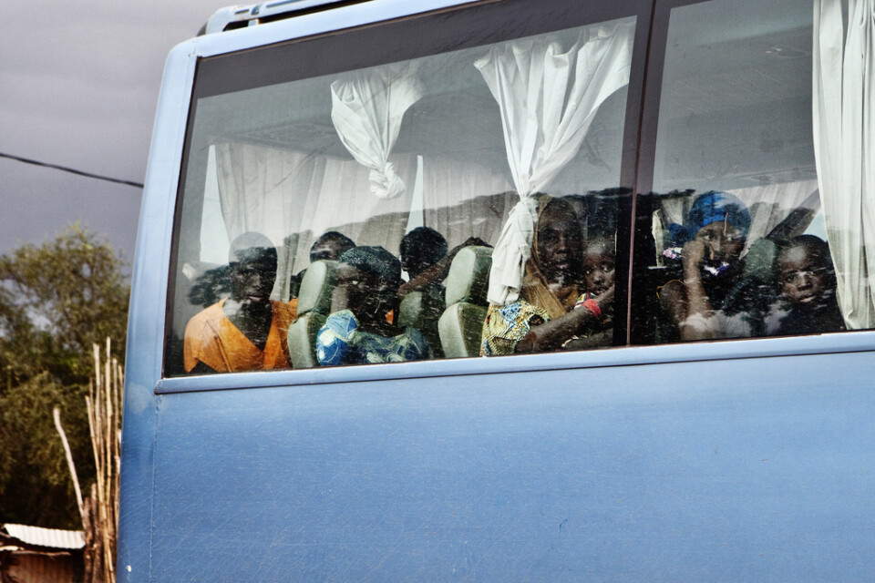 Arkivbild. Buss på väg till Mopti i Mali.