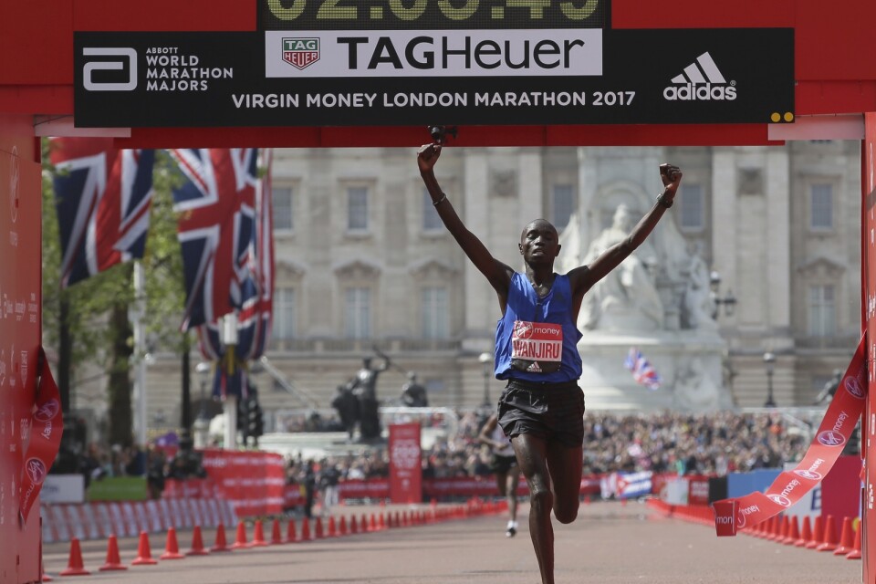 Daniel Wanjiru döms för dopning. 2017 vann han London Marathon. Arkivbild.