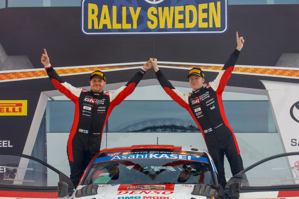 Kalle Rovanperä och Jonne Halttunen vann Svenska rallyt 2022. Arkivbild.
