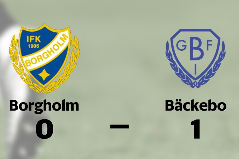Uddamålsseger när Bäckebo besegrade Borgholm