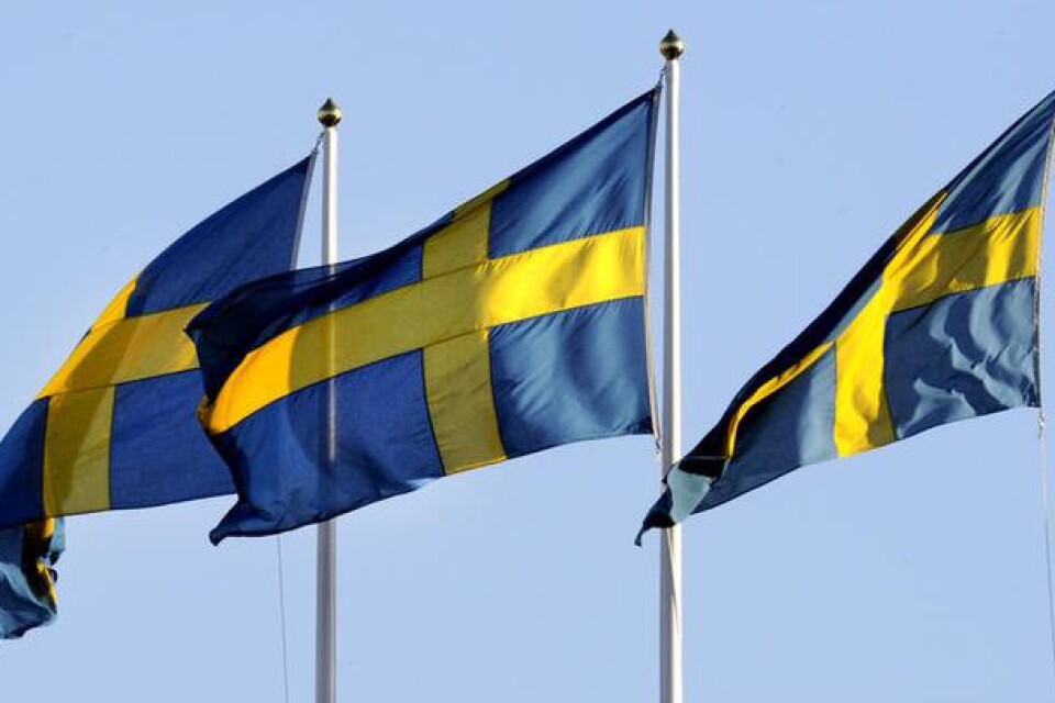 Svenska flaggor.