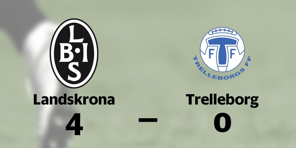 Landskrona vann hemma mot Trelleborg