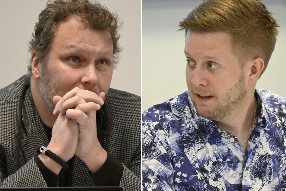Daniel Landin (S) och Niklas Larsson (C). Arkivbilder.