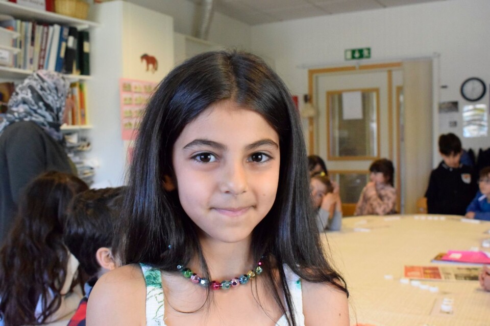 Sham Khadam is learning  Arabic – she likes coming to the group.