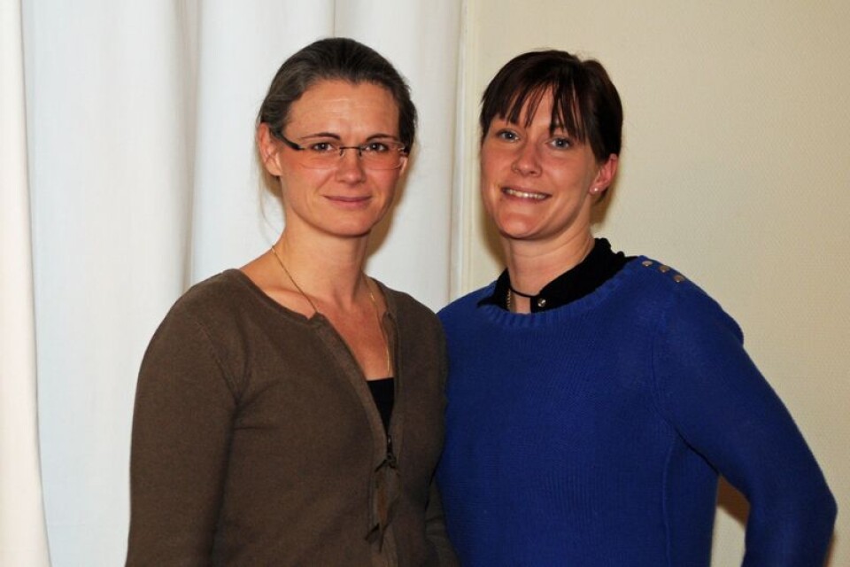 Viktoria Birgersson och Frida Sundqvist Hall (C) stöttar lärarna under turbulensen.