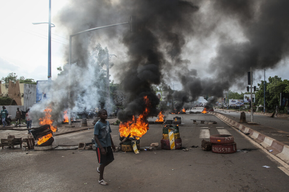 Protesterna i Malis huvudstad Bamako i juli. Arkivbild.