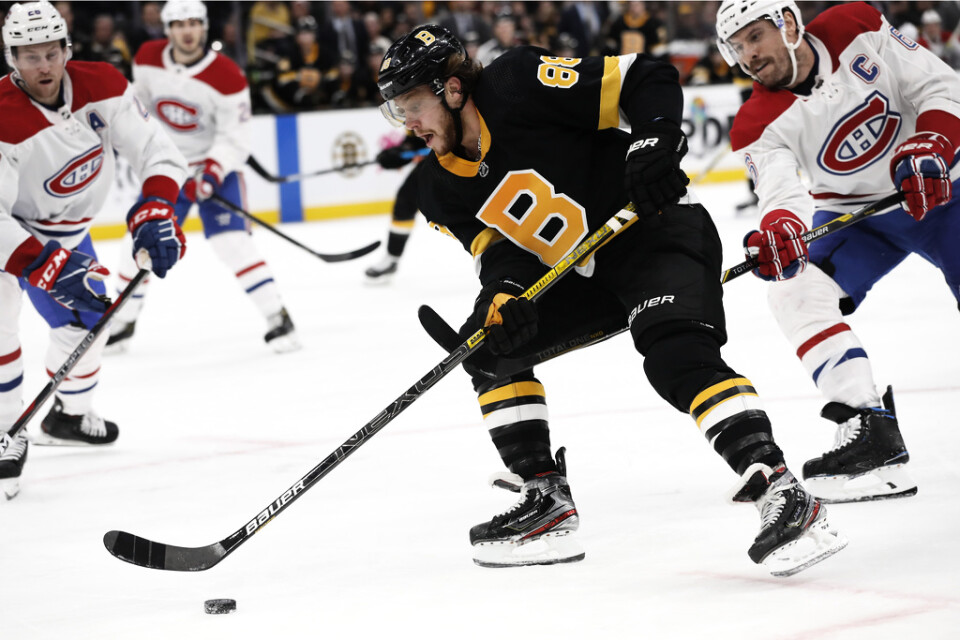 Bostons David Pastrnak gjorde mål (som vanligt) när laget tog emot Montréal i NHL-ishockey.