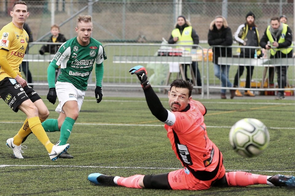Joel Wedenell gör 1-0 på Elfsborg. Foto: Stefan Sandström