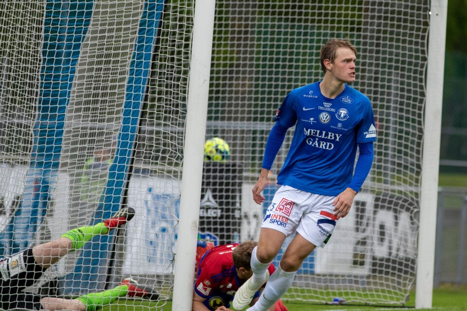 Hugo Andersson i matchen mot Östers IF.