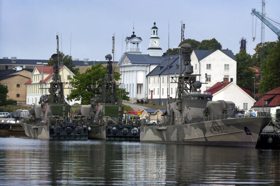 Sveriges marinbas ligger i Karlskrona. MUF vill att Blekinge också ska få en Nato-bas.