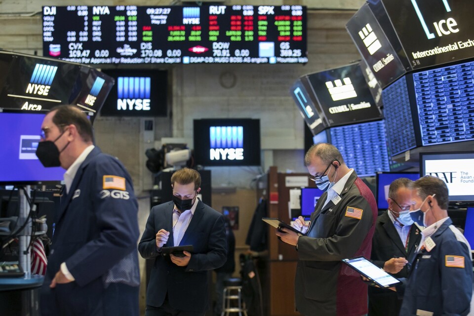 Markant minskning av så kallade spac-affärer på New York-börsen i april och maj. Arkivbild.
