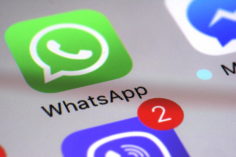 Meddelandeappen Whatsapp kommer från och med den 1 februari att sluta fungera för miljontals telefoner. Arkivbild.