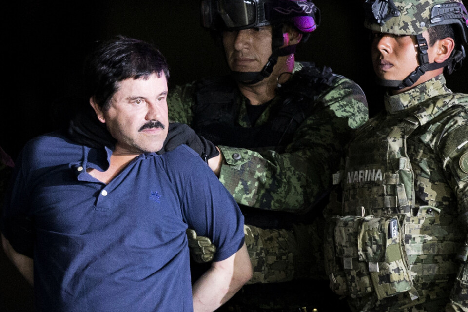 Joaquin "El Chapo" Guzman sedan han gripits efter en fängelseflykt 2016.