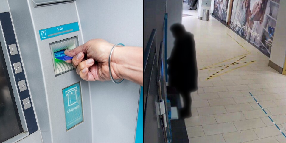 Kvinna stal från bankomat på Valen – fångades på kamera