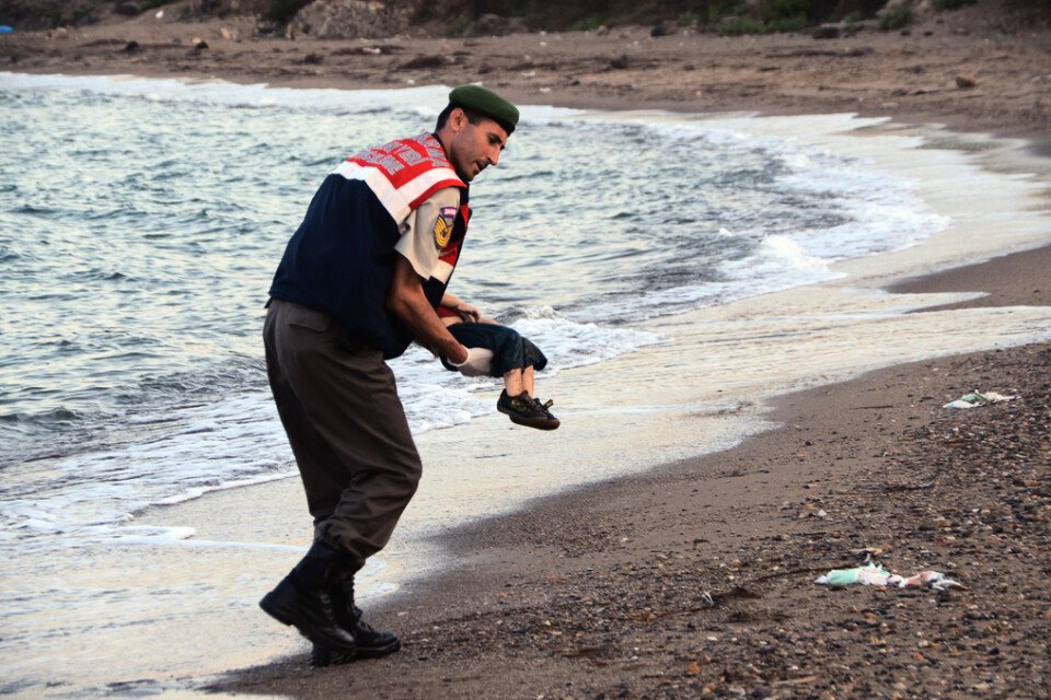 Alan Kurdis kropp spolades upp på en strand i Turkiet den 2 september 2015. Arkivbild.